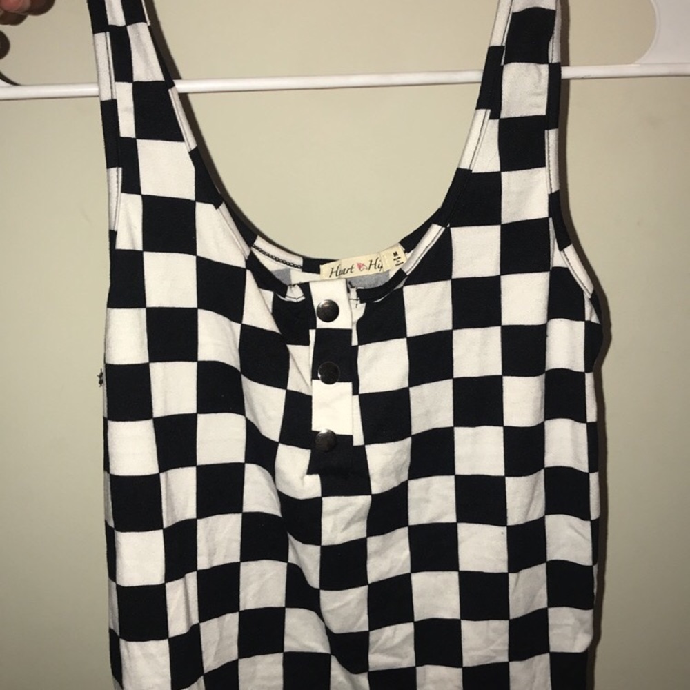 Checkered tank top NEVER WORN